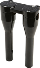 Load image into Gallery viewer, Moto Bar Riser 9" Black W/Gauge Mount Tabs