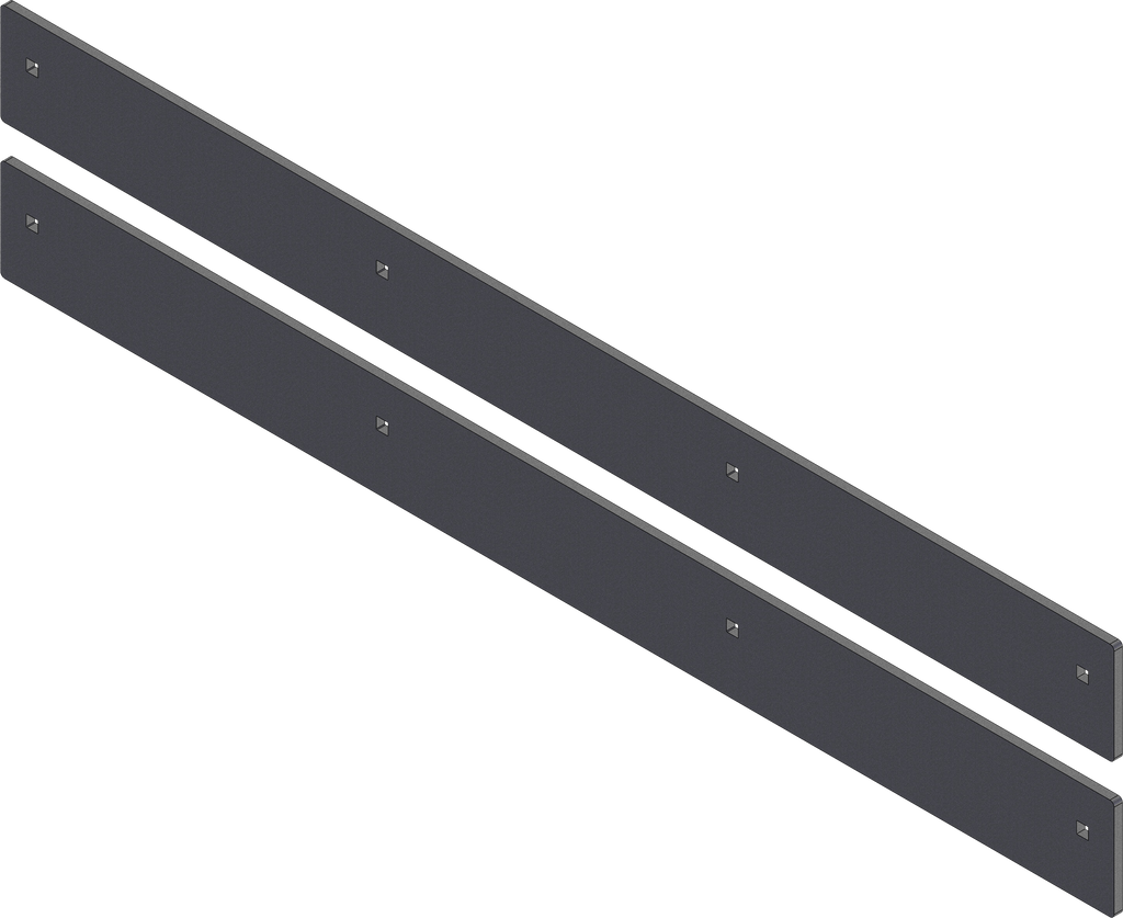 Wear Bar Wing Kit V Plow (2pc)