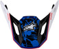 S M7 Blaster Visor Ece06/Dot Wht/Blue/Red Glossy