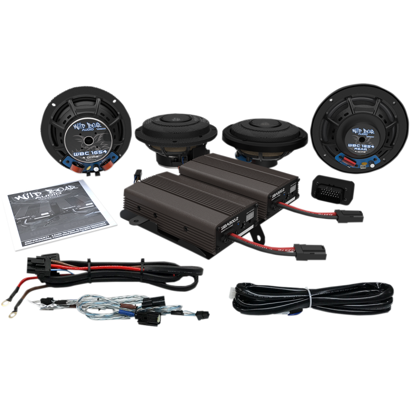 WILD BOAR 600 WATT STEREO PACKAGE 14-24 HARLEY BAGGERS - The Speed Shop Canada