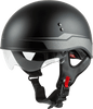 Hh 65 Half Helmet Source Naked Matte Black/Silver Md