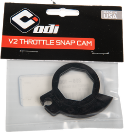 ODI Throttle Cams Cam N grips for motorcycle throttle control, shown in black with textured surface for improved grip.