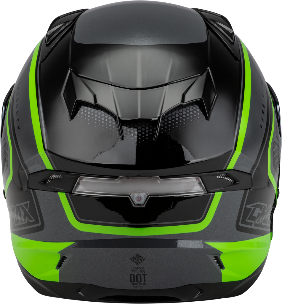 Ff 98 Aftershock Helmet Grey/Neon Green 3x