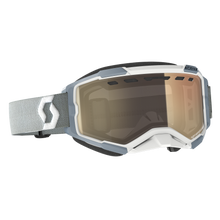 Load image into Gallery viewer, Fury Snowcross Goggle White/ Grey Ls Bronze Chrome