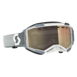 Fury Snowcross Goggle White/ Grey Ls Bronze Chrome