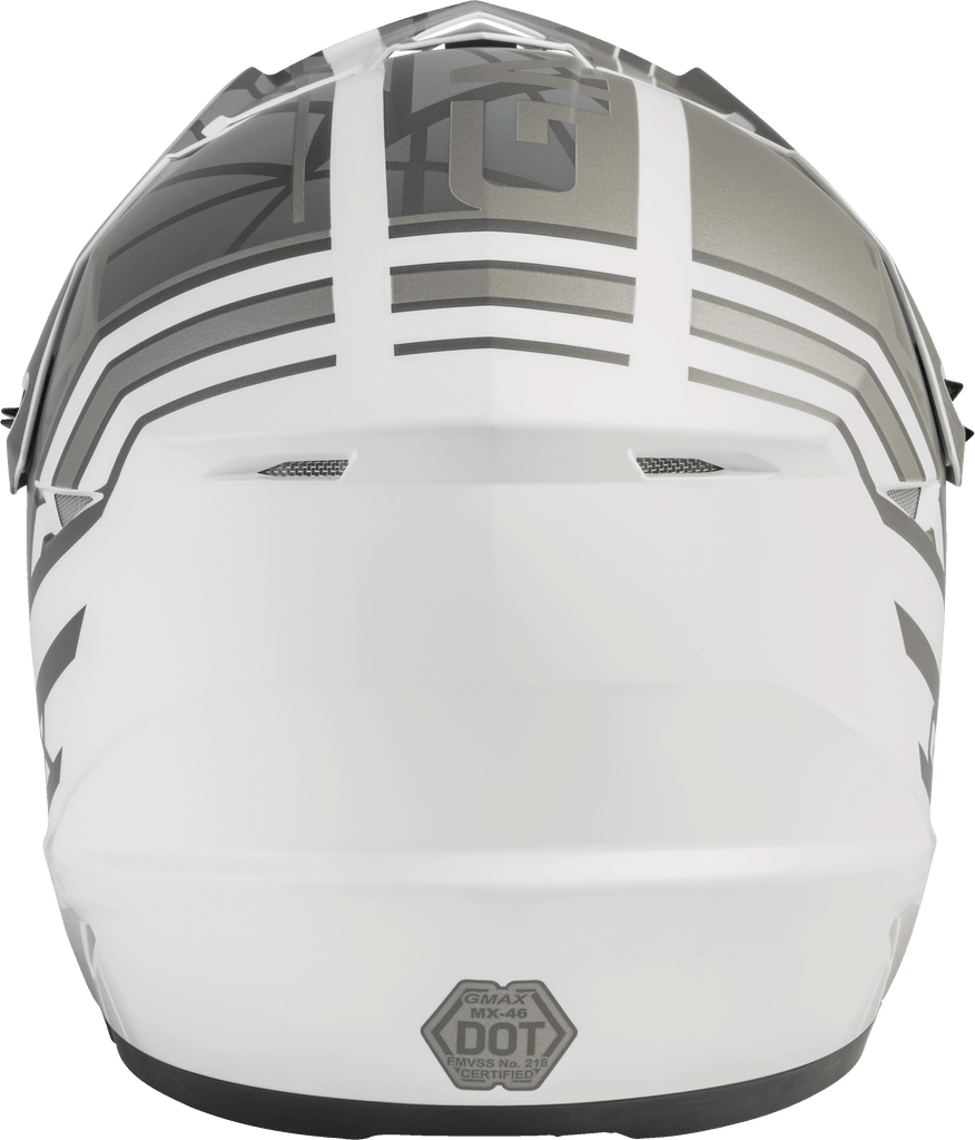 Mx 46 Off Road Mega Helmet Matte White/Silver Sm