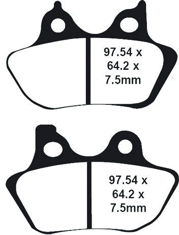 Profiled Brake Pad X+ Fr/Rr Except 200 Mm Tire