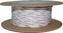 Load image into Gallery viewer, 100' Spool 20 Gauge Wire (White/Violet Stripe)