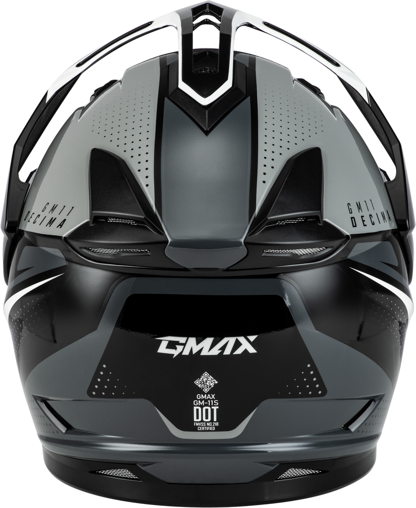 Gm 11 Decima Helmet Black/Grey/White Sm