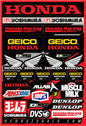 Team Geico Honda Decal Sheet 12