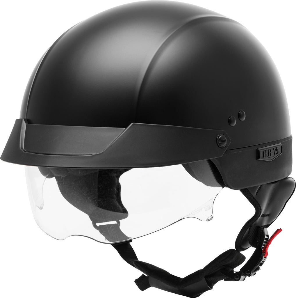 Hh 75 Half Helmet Matte Black 2x