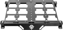 Load image into Gallery viewer, OPEN TRAIL universal sport UTV mount bracket shown in black, designed for secure attachment to UTVs for packout accessories.