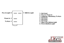 Load image into Gallery viewer, Dash Switch Body Momentary Blue Bottom