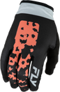 Women's Lite Flake Gloves Black/Light Grey/Coral Sm