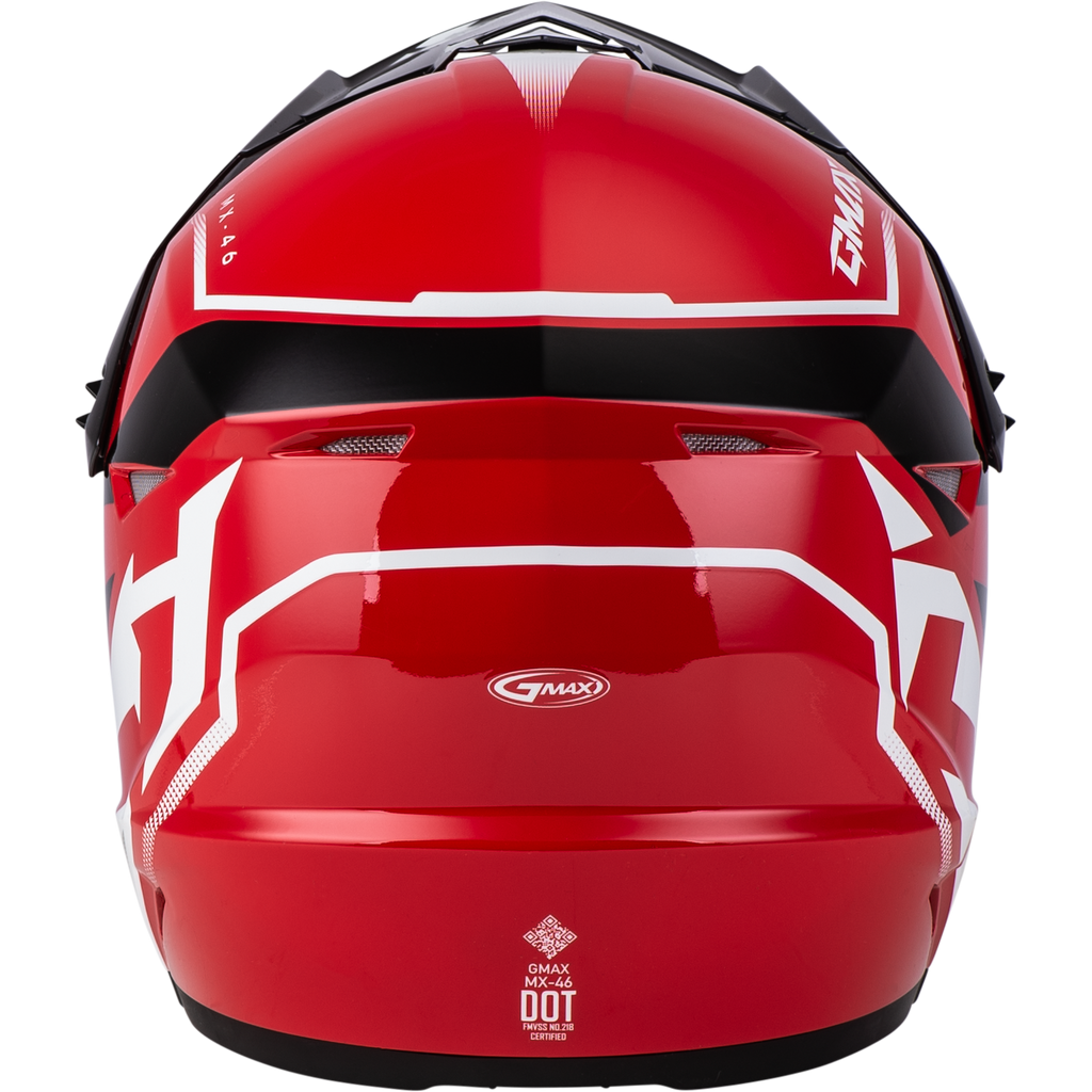 Youth Mx 46y Compound Helmet Red/Black/White Ys