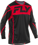 Fly Racing Youth Lite Jersey Black/Red Yxl 378-721YXL