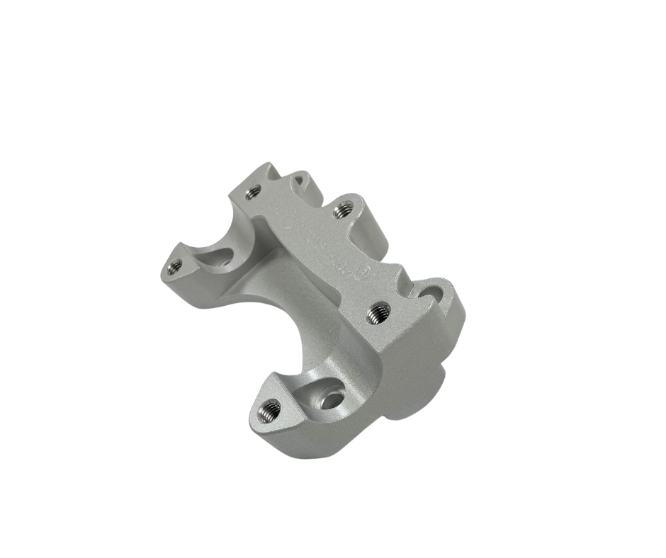 Handlebar Risers Silver Tri