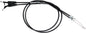 Black Vinyl Throttle Push Pull Cable Set