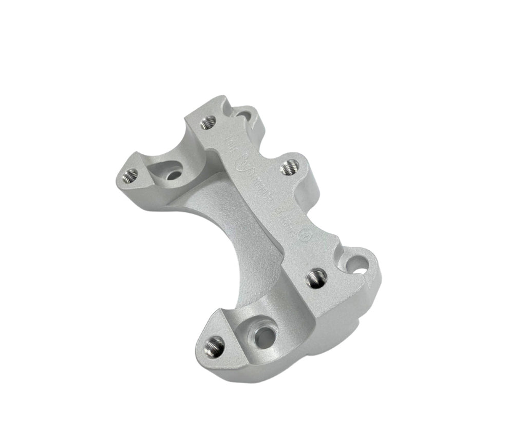 Handlebar Risers Silver W/Ram Ball Tri