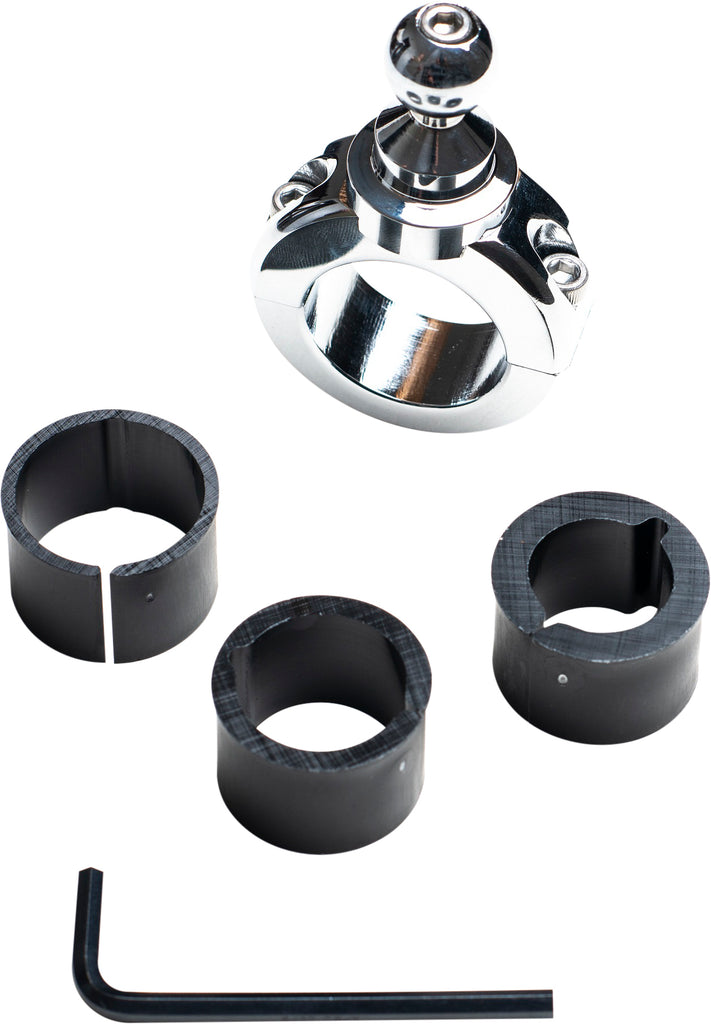 5g Chrome Bar Mount Fixed 1 1/4"(32mm) Thru 7/8"(22mm)