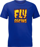 Fly Racing Youth Fly Fire Tee Royal Blue Yl 352-0654YL