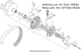 SPEEDWERX clutch roller bushing kit with multiple bushings for clutch assembly, featuring metal and rubber components.