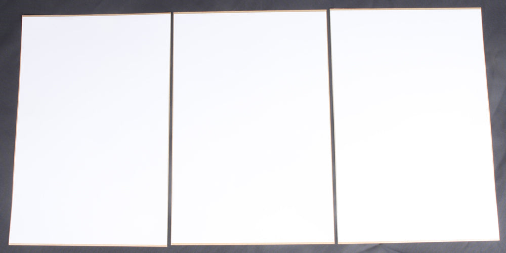 Universal Number Plate White 3/Pk