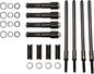 Speedy Push Rods / Covers Black `99 17 Twin Cam