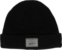 Load image into Gallery viewer, Cap Knit Beanie Black