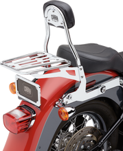 Load image into Gallery viewer, Detachable Backrest Round Chrome Softail 00 06