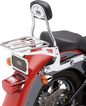Detachable Backrest Round Chrome Softail 00 06