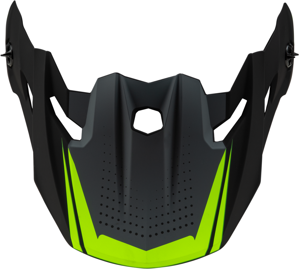 Mx 96 502 Visor W/Screws Matte Grey/Hi Vis