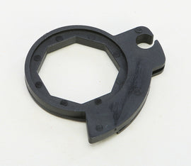 ODI Mx V2 Throttle Cam grip component for motorcycle throttle control, shown in black with textured surface and mounting details.