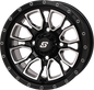Fusion Wheel 12x7 5+2 4/110 Gloss Blk/Machined