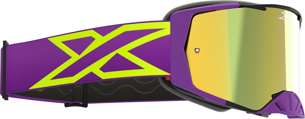 Lucid Caliber Goggle Purple Gold Mirror Lens