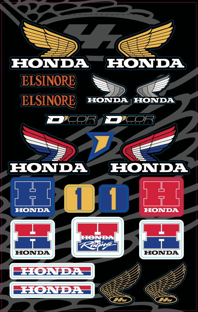 Decal Sheets Honda