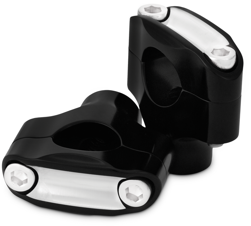 Reaper 1 1/2" Risers 1" Bar Set   Black Machined