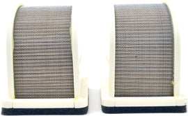 Close-up of EMGO Air Filter showing its rectangular shape and pleated filter material for motorcycle or vehicle air intake.