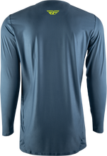 Load image into Gallery viewer, Fly MTB Enduro long sleeve jersey in slate and hi-vis colors, featuring a fitted design and breathable fabric for mountain biking.