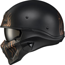 Load image into Gallery viewer, Covert X Open Face Helmet Tribe Matte Black/Copper Xl