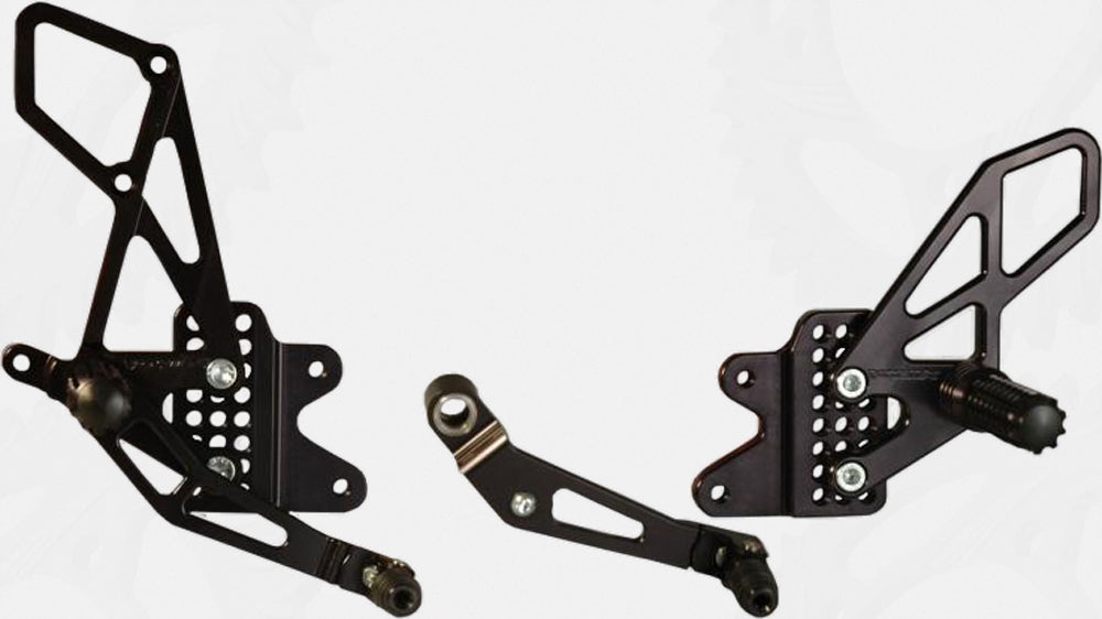 Rear Set Complete Blk Suz