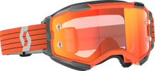 Load image into Gallery viewer, Fury Goggle Orange/Grey Orange Chrome Works