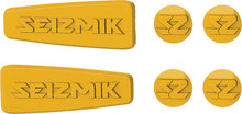 Load image into Gallery viewer, SEIZMIK Pursuit Mirror Accent Set with two yellow decorative mirrors featuring modern round shapes and sleek frames.