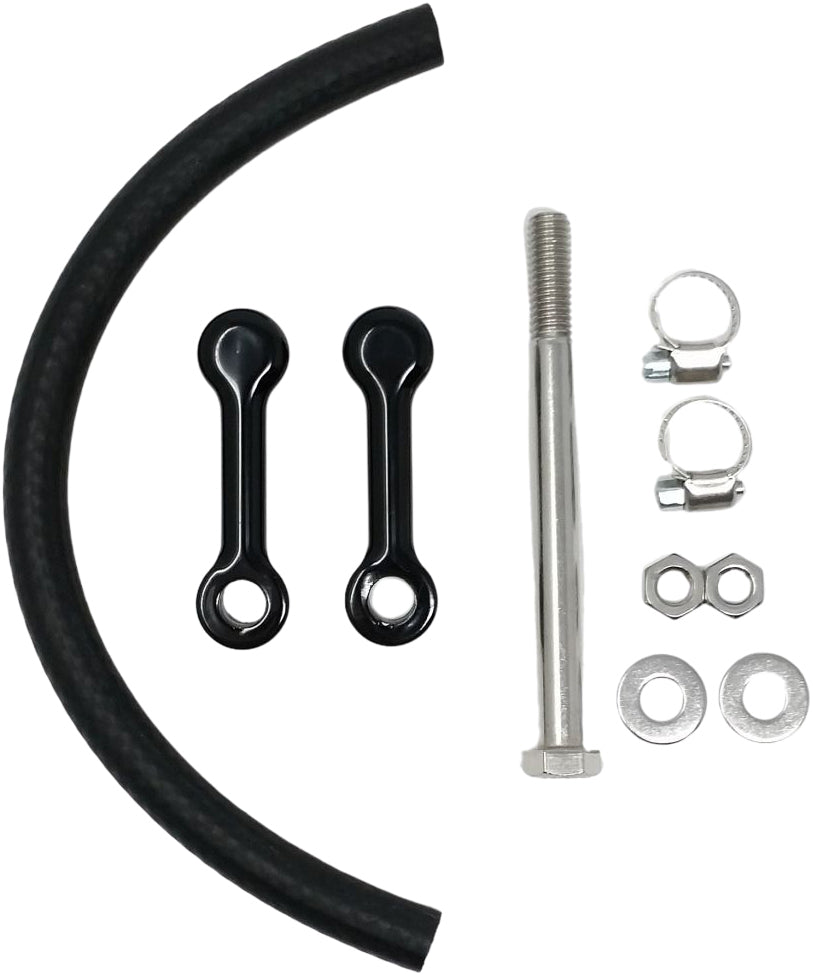 Billet Tank Lift Kit 2" `99 17 Softail Powder Coat Blk