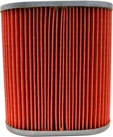 Close-up of EMGO air filter showing the pleated paper filter element and black plastic frame.