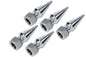 Chrome Pike Nut Fine 1/4 inch-28 Thread