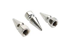 Load image into Gallery viewer, Chrome Pike Nut Fine 3/8 inch-24 Thread