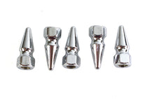 Load image into Gallery viewer, Chrome Pike Nut 1/4 inch-20 Coarse Thread