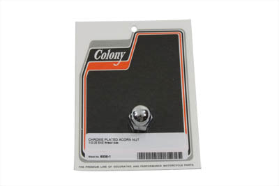 Chrome Acorn Nut Fine 1/4 inch-24 HD Thread