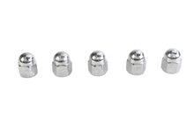 Load image into Gallery viewer, Chrome Acorn Nut Fine 1/4 inch-28 Thread
